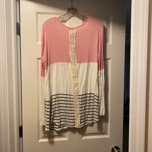 Color Block/ Stripe Tunic - Picture 2 of 2